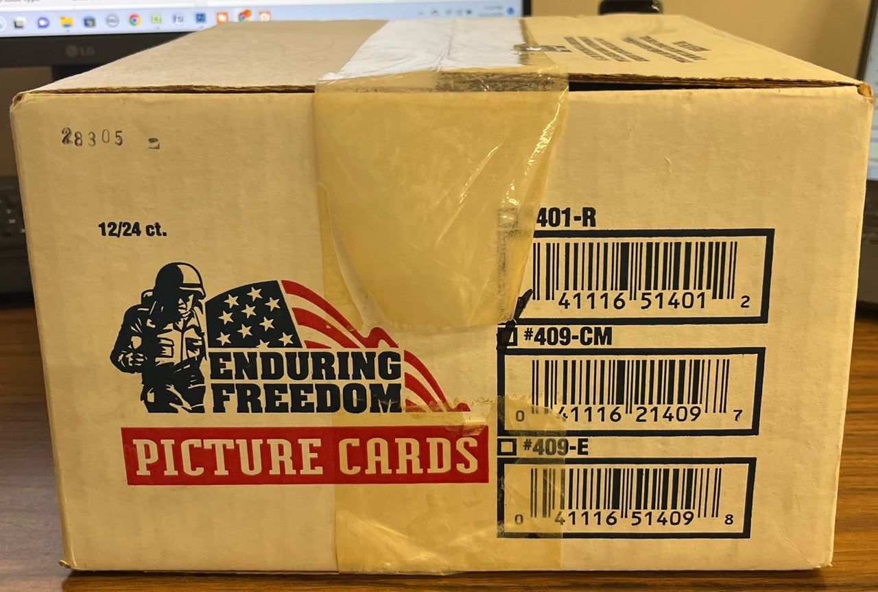 2001 Topps Enduring Freedom Trading Cards 12 Wax Box Case Sealed