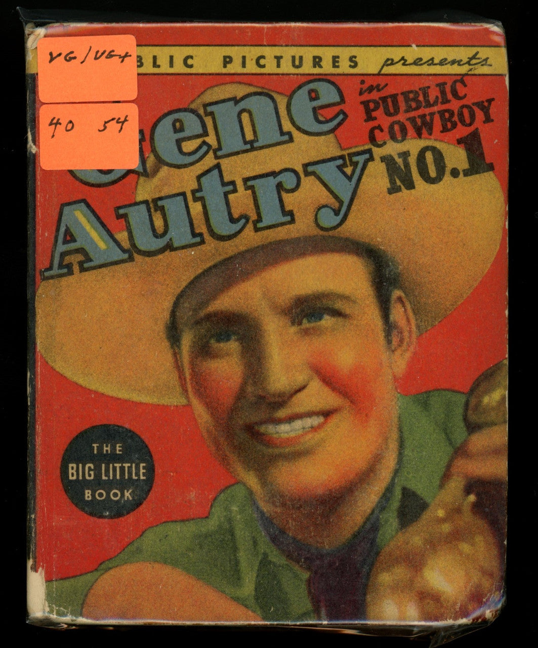 1938 "Gene Autry in Public Cowboy No. 1" The Big Little Book  #1433