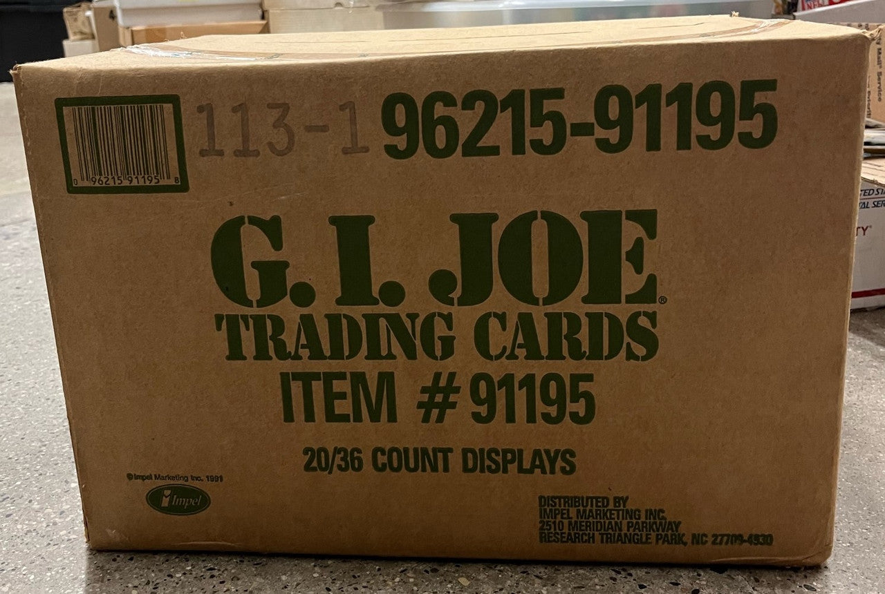 1991 Impel G.I. Joe Trading Cards Factory Sealed 20 Box Wax Case