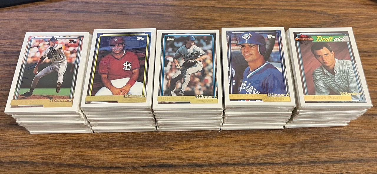 1992 Topps Winner Gold Baseball Lot of 73 Cello Packs Factory Sealed