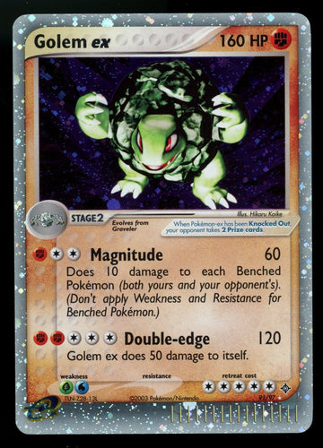 Pokemon Golem ex EX Dragon Holo #91/97
