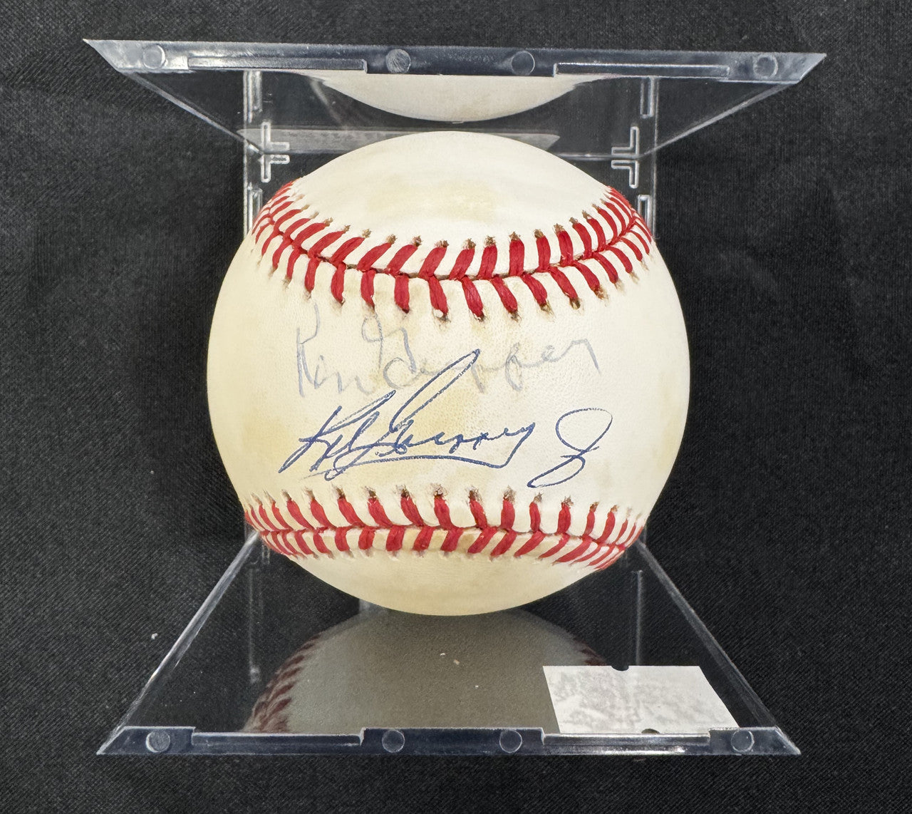 Ken Griffey Jr. & Sr. Signed Autographed Rawlings OAL Baseball JSA