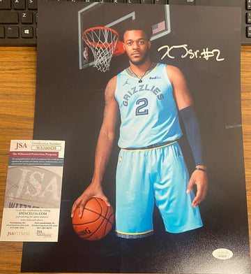 Xavier Tillman Signed Photo 11x14 Memphis Grizzlies Standing JSA Witnessed