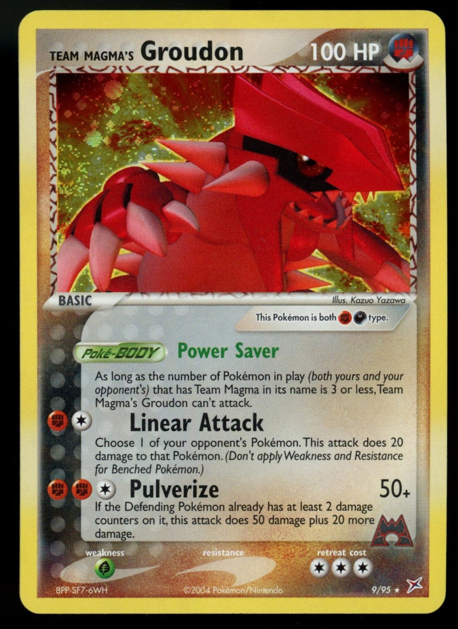 Pokemon Team Magma's Groudon Team Magma v. Team Aqua Holo #9/95