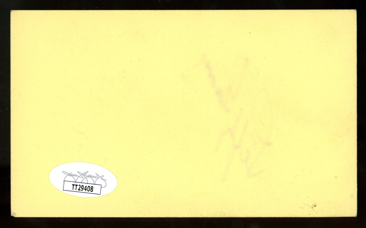 Lefty Gomez Signed Autographed Index Card JSA