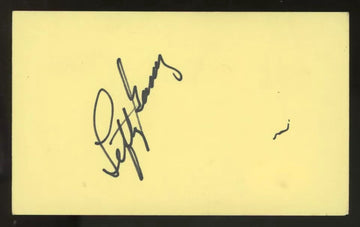 Lefty Gomez Signed Autographed Index Card JSA