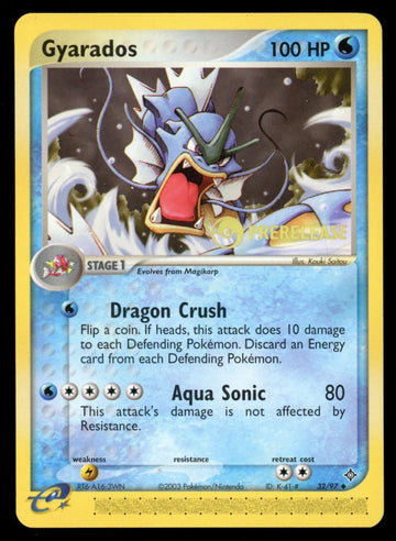 Pokemon Gyarados EX Prerelease #32/97