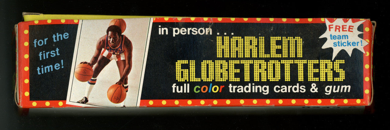 1971 Fleer Harlem Globetrotters Empty Display Box