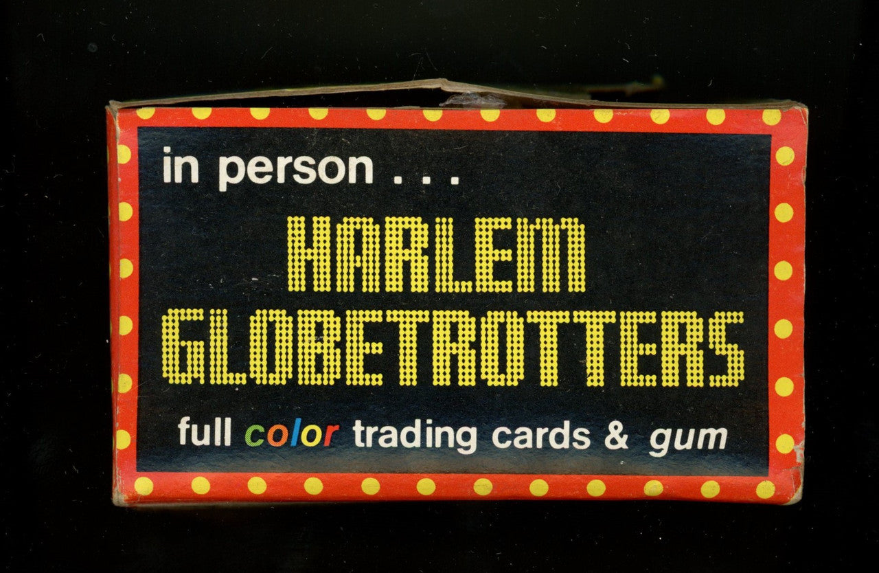1971 Fleer Harlem Globetrotters Empty Display Box