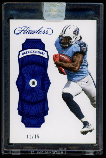 2017 Panini Flawless Derrick Henry Sapphire /15 #96 Sealed