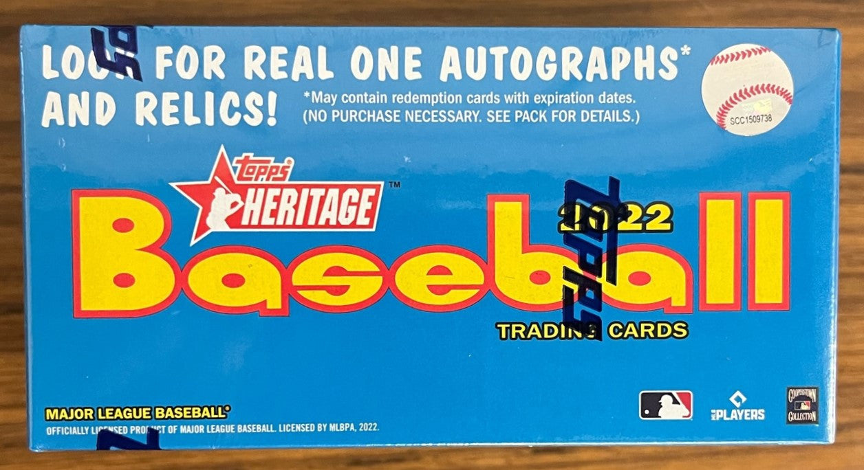 2022 Topps Heritage Baseball Retail Box