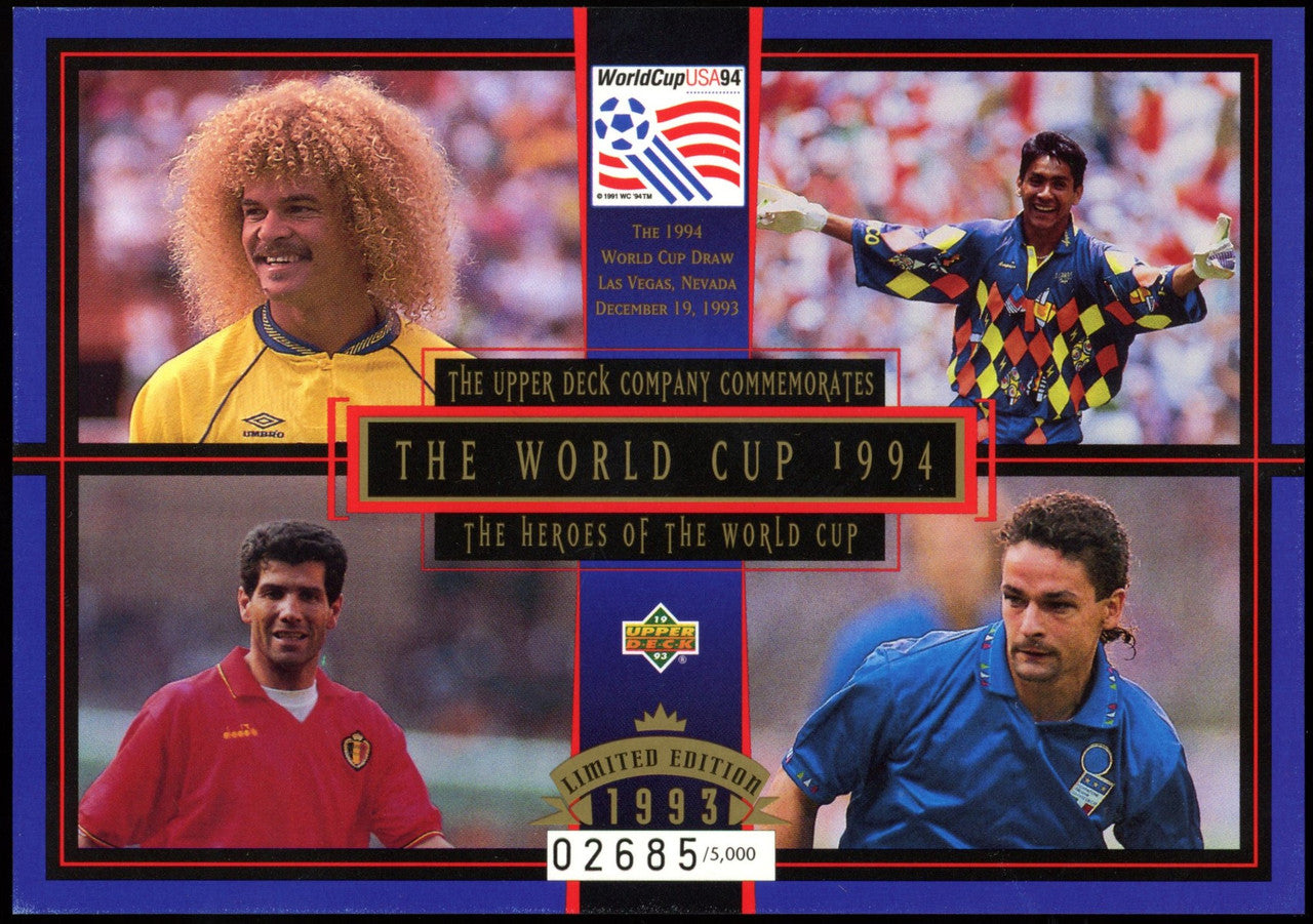 1993 Upper Deck World Cup Limited Edition Heroes of the World Cup /5000