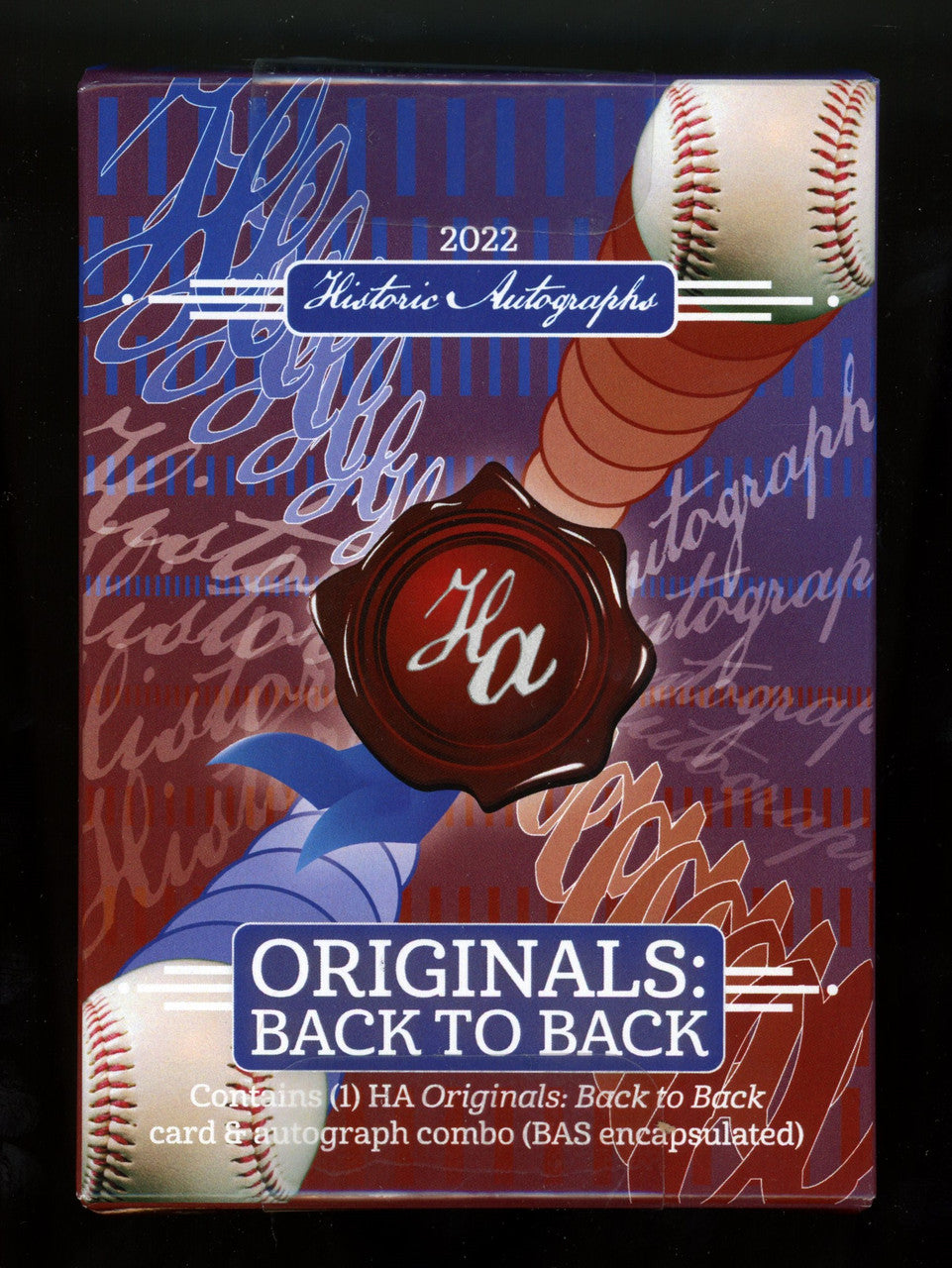2023 Historic Autographs Originals Back to Back Baseball Box