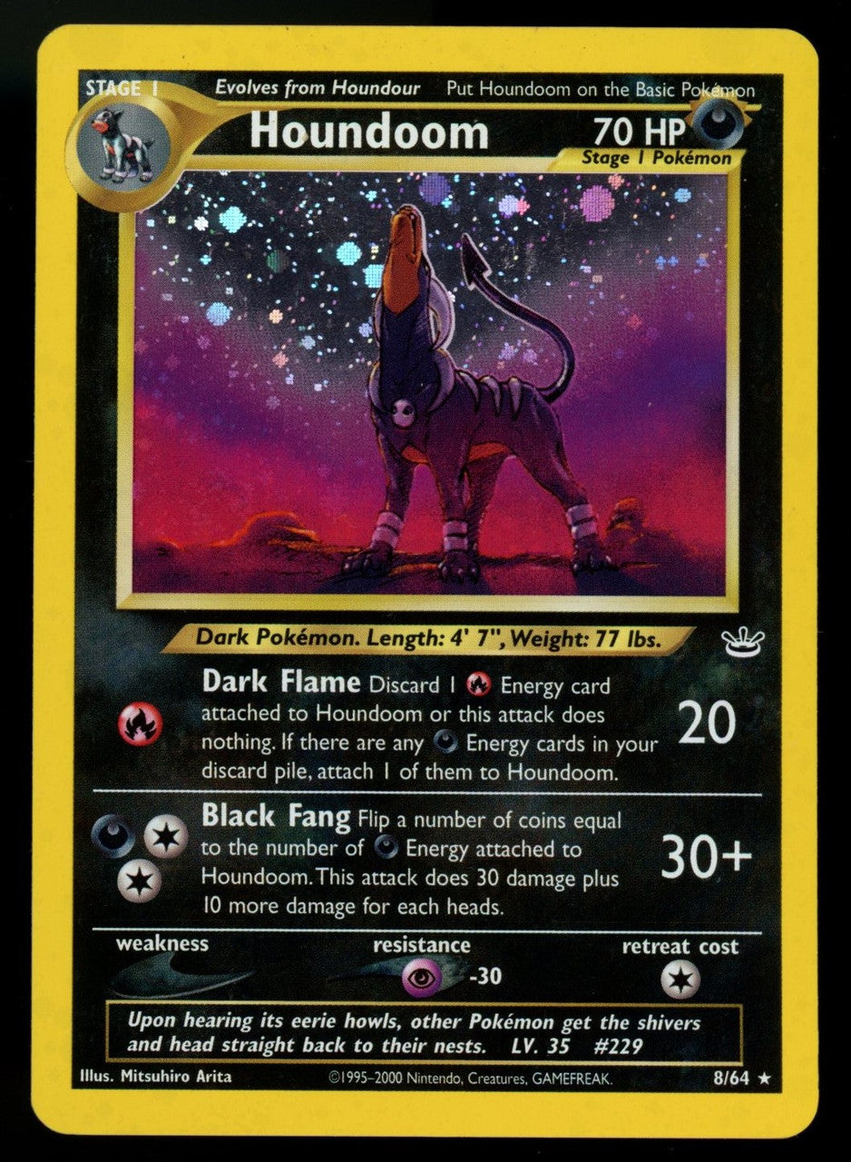 Pokemon Houndoom Neo Revelation Unlimited Holo #8/64