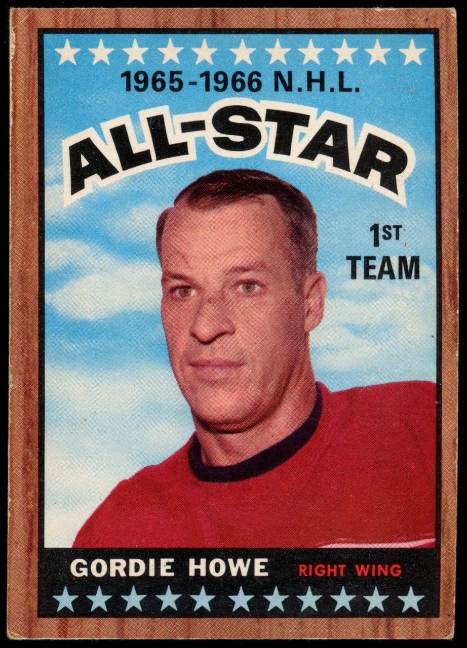 1966-67 Topps Gordie Howe AS #121 EX