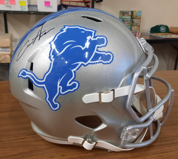 Aidan Hutchinson Signed Autographed Helmet Replica Lions Beckett Witnessed
