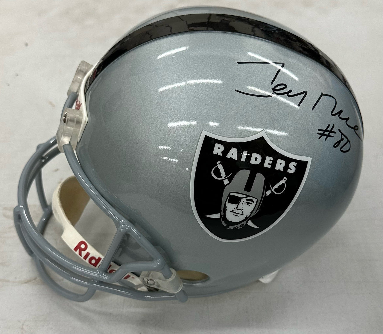 Jerry Rice Signed Autographed Full Size Raiders Helmet Schwartz