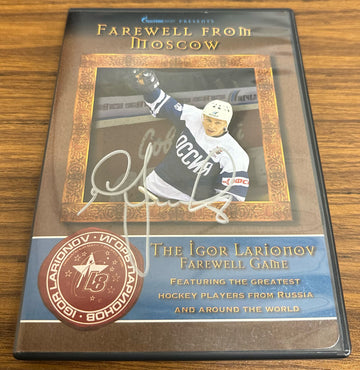 Igor Larionov Signed Autographed Farewell From Moscow DVD JSA AK60756