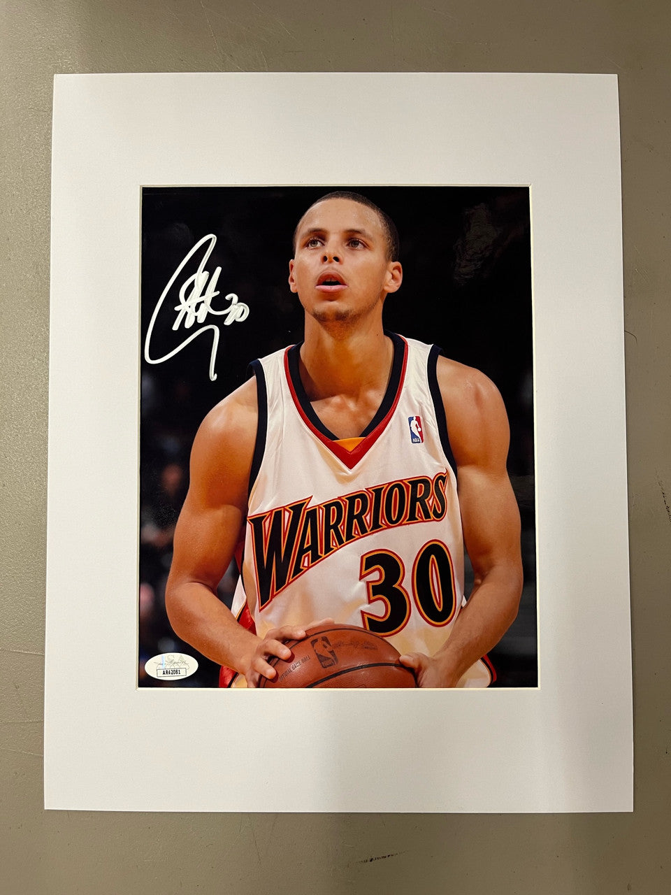 Stephen Curry Signed Autographed Rookie 8x10 Photo JSA