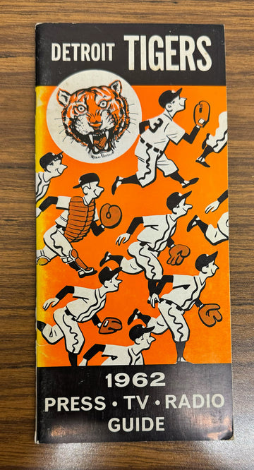 1962 Detroit Tigers Press TV Radio Media Guide