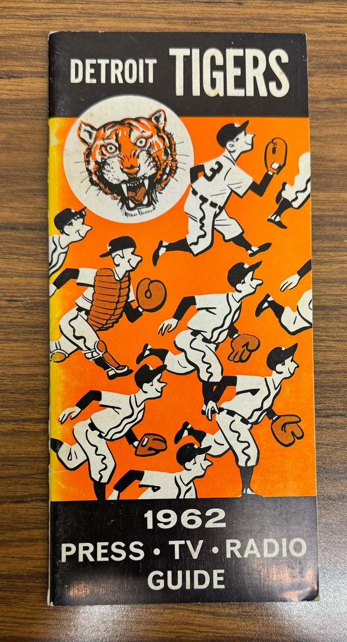 1962 Detroit Tigers Press TV Radio Media Guide