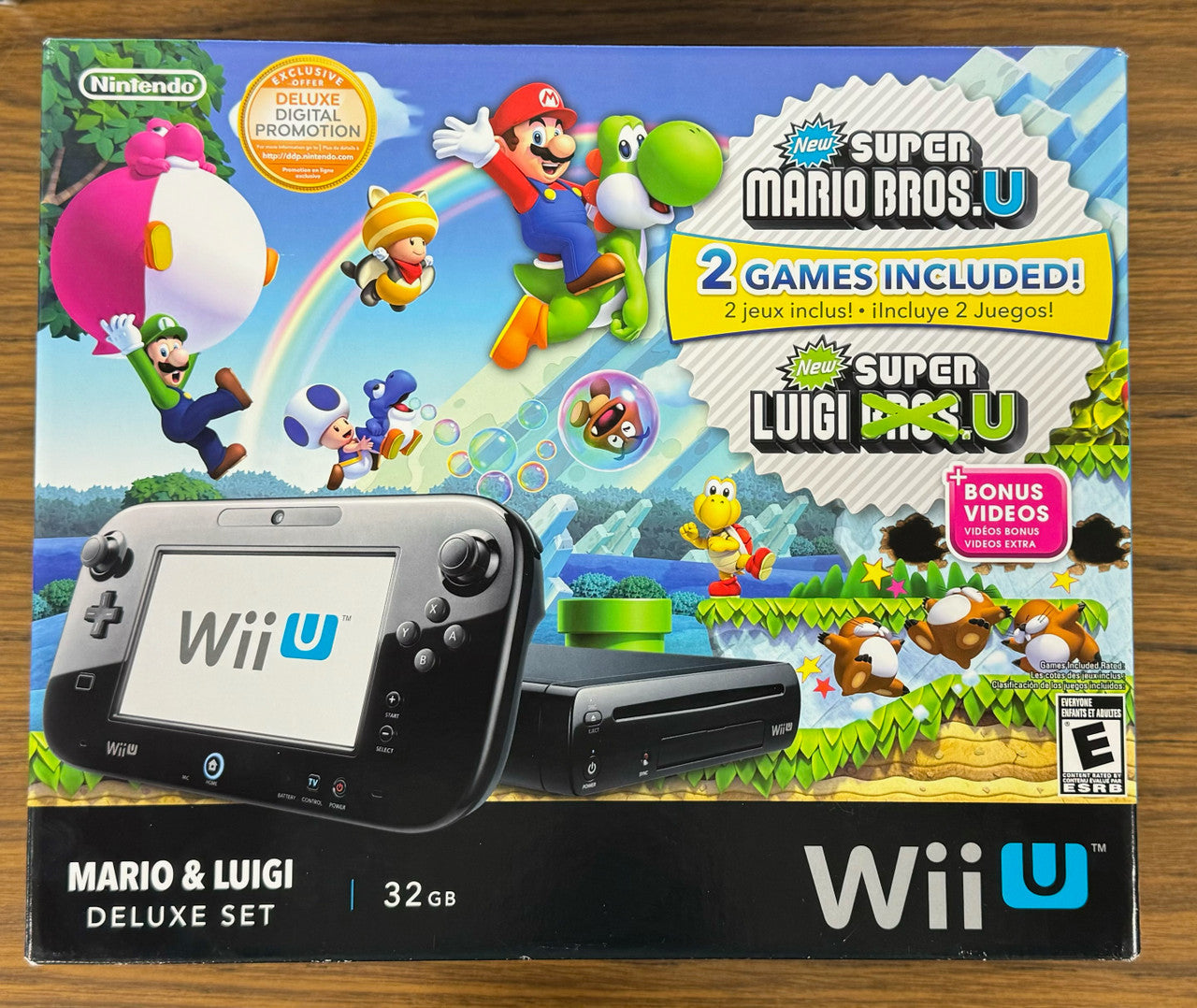 Nintendo Wii U Super Mario & Luigi Deluxe Console 32GB Brand New Never Opened