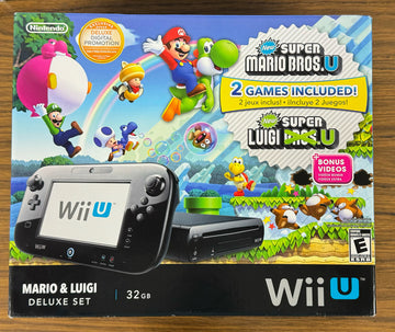 Nintendo Wii U Super Mario & Luigi Deluxe Console 32GB Brand New Never Opened