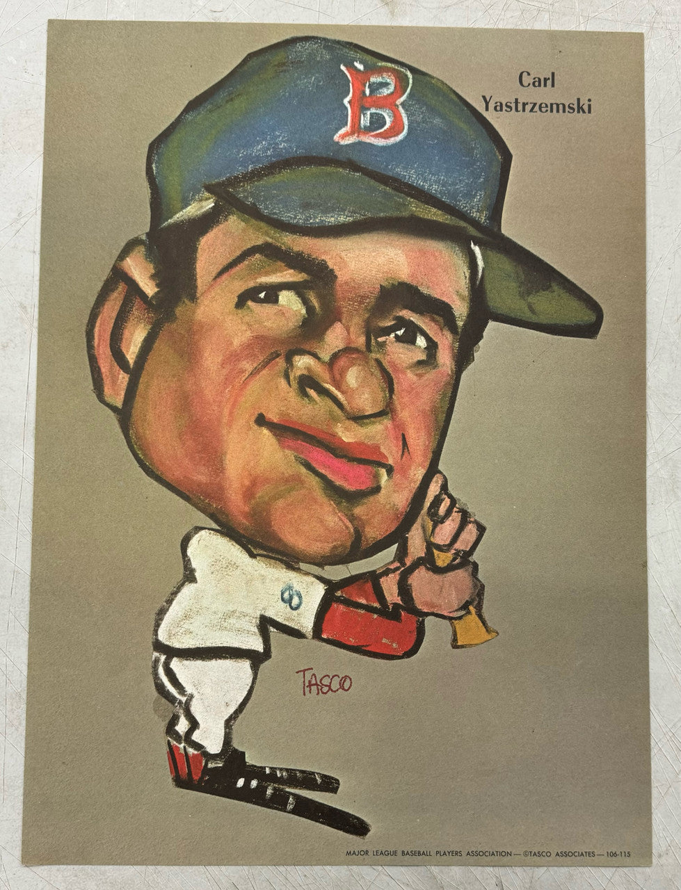 1969 Tasco Baseball All Star Posters Lot of 6 Excellent Condition