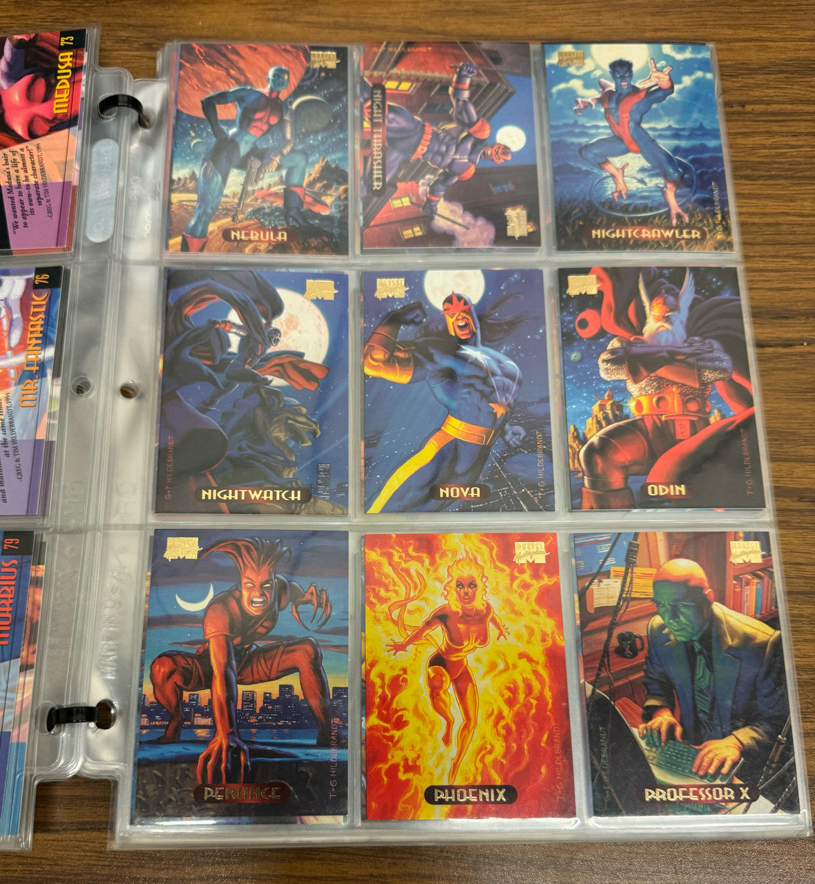 1994 Fleer Marvel Masterpieces Complete Base Set (140) NM