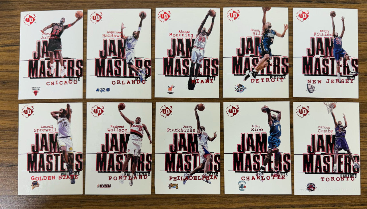 1997-98 UD3 Basketball Complete Set (60) Jam Masters Starstruck The Big Picture