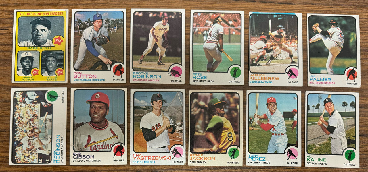 1973 Topps Baseball Near Complete Set 647/660 VG/EX Overall