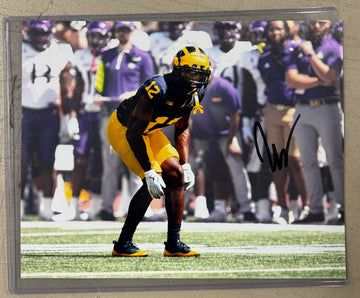 Josh Wallace Signed Autographed 11x14 Photo Blue Jersey