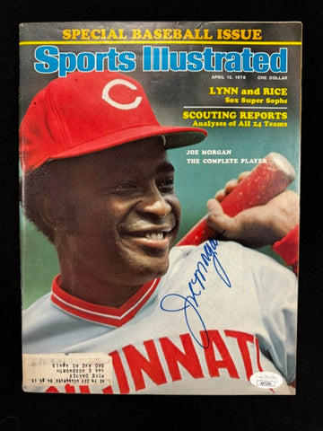 Joe Morgan Signed Autographed 1976 Sports Illustrated Magazine JSA