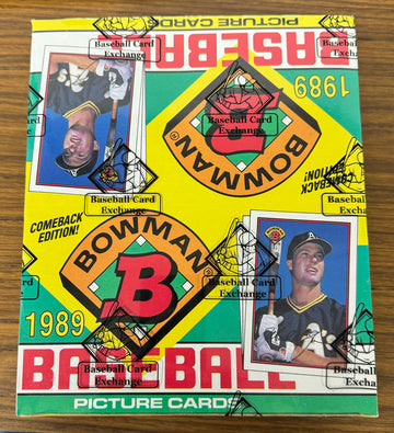 1989 Bowman Baseball Rack Box FASC BBCE Wrapped and Sealed