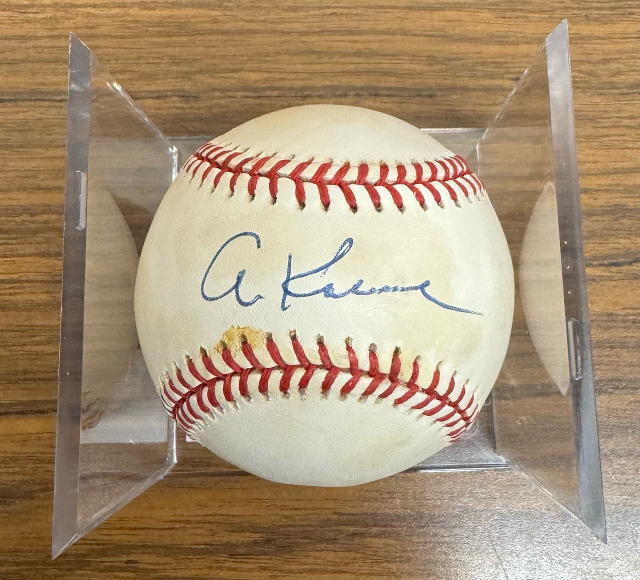 Al Kaline Signed Autographed Rawlings OMLB Baseball JSA *649