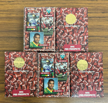 1991 Star Pics Pro Prospects Complete Card Art Set Favre RC Lot of 5