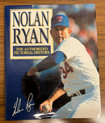 Nolan Ryan Signed Autographed Authorized Pictorial History Book COA