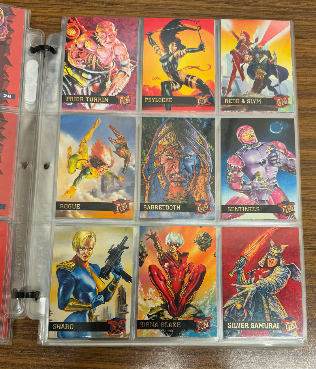 1995 Fleer Ultra X-Men Wolverine Binder New Sealed + Near Complete Set 142/150