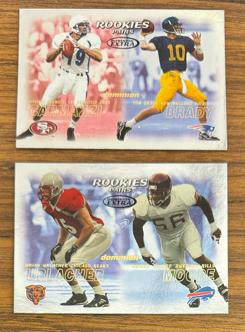 2000 Skybox Dominion Extra Football Near Complete Set 241/243 Tom Brady RC