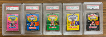 1985-1988 Topps Garbage Pail Kids Series 1-15 Complete Wax Pack Run All PSA 9