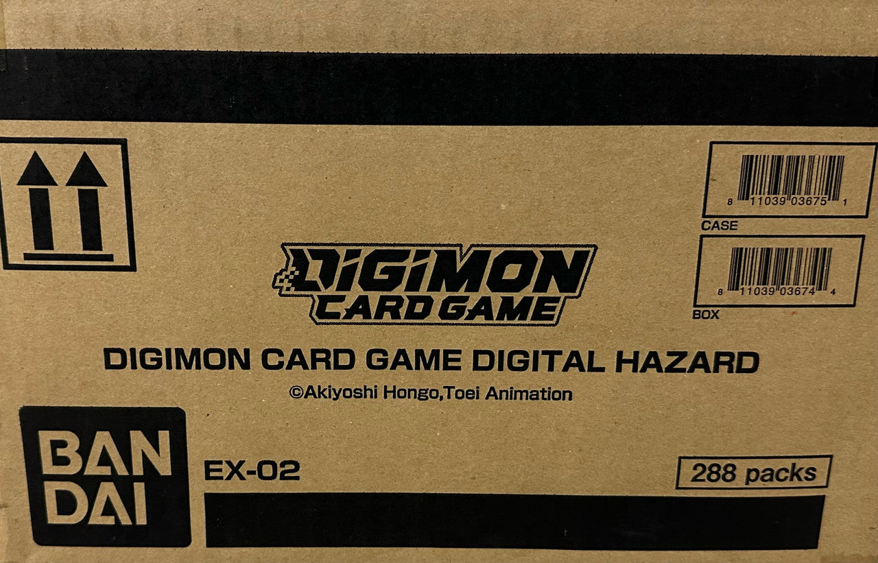Digimon TCG EX-02 Digital Hazard Booster Box Case (12 Boxes) English