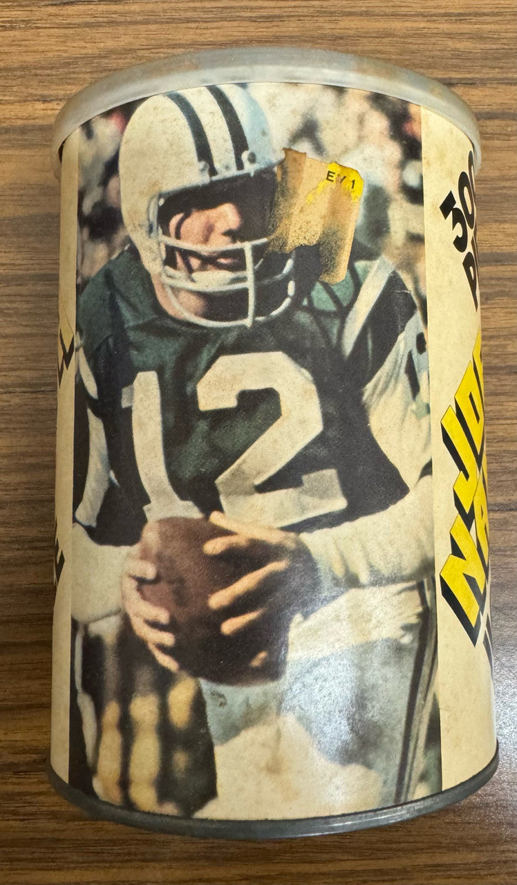 1972 American Publishing Joe Namath Jigsaw Puzzle 300 Pcs in Can Sealed