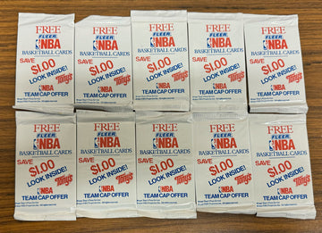 1992-93 Fleer Basketball Tony's Pizza Sealed Pack Lot of 10 Shaq Jordan