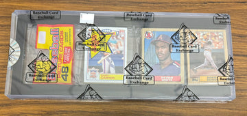 1987 Topps Baseball Rack Pack Barry Bonds RC On Top BBCE Wrapped Sealed