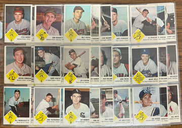 1963 Fleer Baseball Near Complete Set (65/66) VG-VG/EX Overall