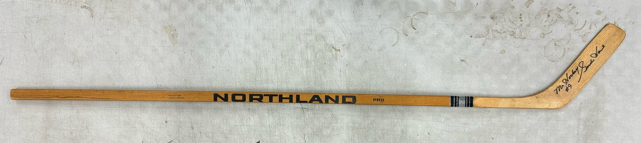 Gordie Howe Signed Autographed Northland Stick Inscribed Mr. Hockey JSA