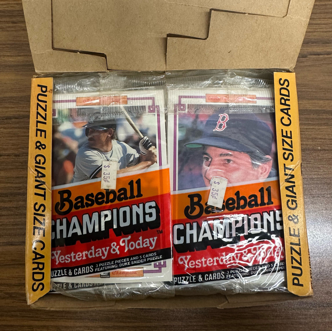 1984 Donruss Baseball Champions Yesterday & Today Box (36 Packs)