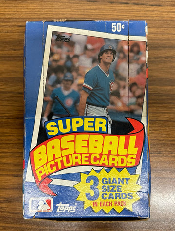 1985 Topps Super Baseball Picture Cards Box (24 Packs)