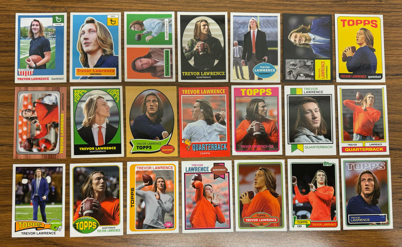 2021 Topps X Trevor Lawrence Near Complete Set 46/50