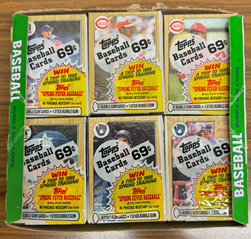 1987 Topps Baseball Cello Pack Box (Missing Top)